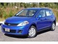 2012 Metallic Blue Nissan Versa 1.8 S Hatchback  photo #1