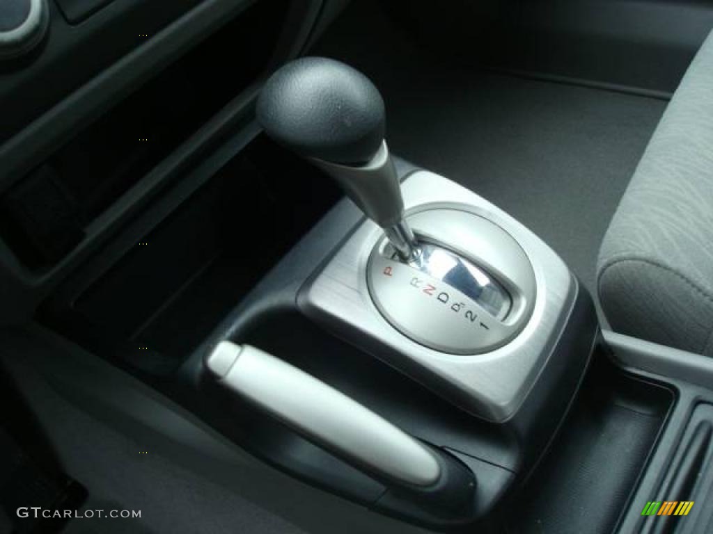 2007 Civic LX Coupe - Galaxy Gray Metallic / Gray photo #16