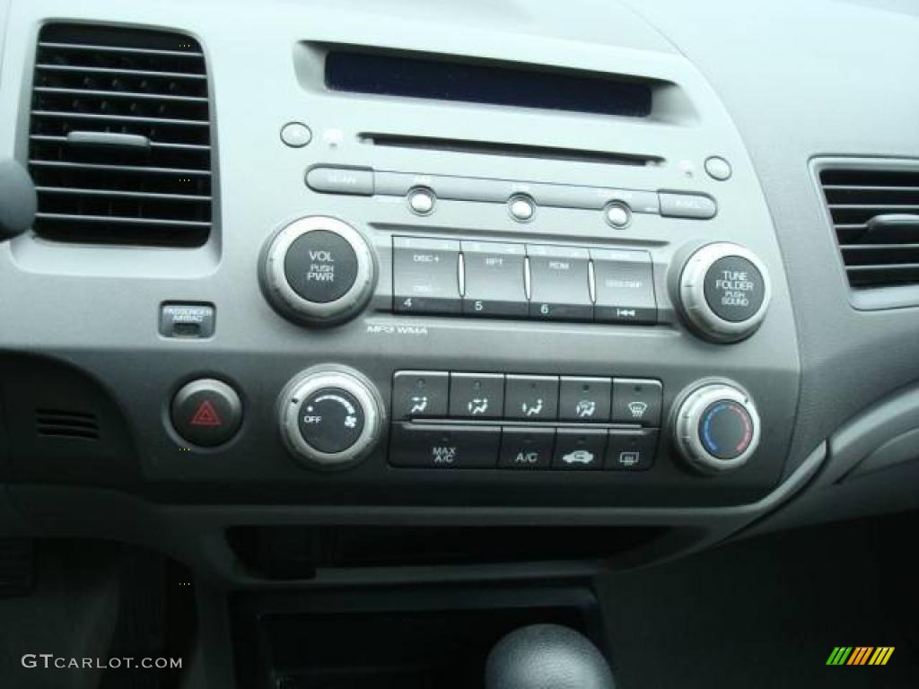 2007 Civic LX Coupe - Galaxy Gray Metallic / Gray photo #18