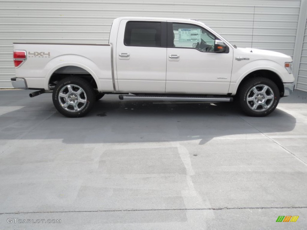 White Platinum Metallic Tri-Coat 2013 Ford F150 King Ranch SuperCrew 4x4 Exterior Photo #72355020