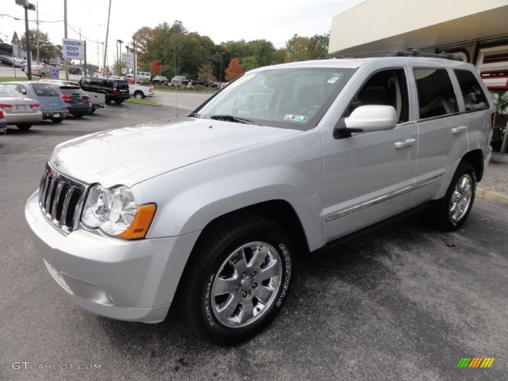 2008 Grand Cherokee Limited 4x4 - Bright Silver Metallic / Dark Khaki/Light Graystone photo #2