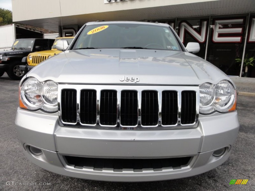 2008 Grand Cherokee Limited 4x4 - Bright Silver Metallic / Dark Khaki/Light Graystone photo #3