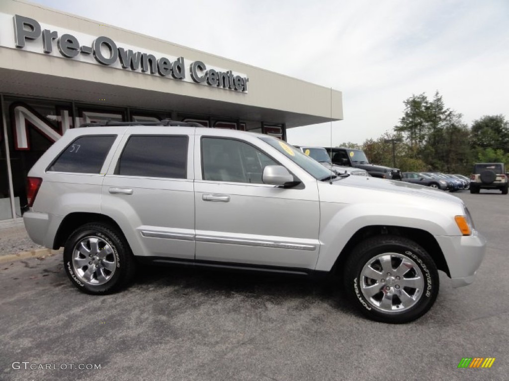 2008 Grand Cherokee Limited 4x4 - Bright Silver Metallic / Dark Khaki/Light Graystone photo #5