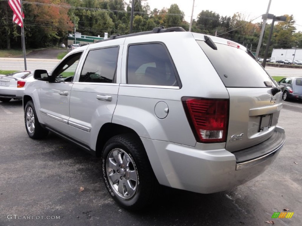 2008 Grand Cherokee Limited 4x4 - Bright Silver Metallic / Dark Khaki/Light Graystone photo #8
