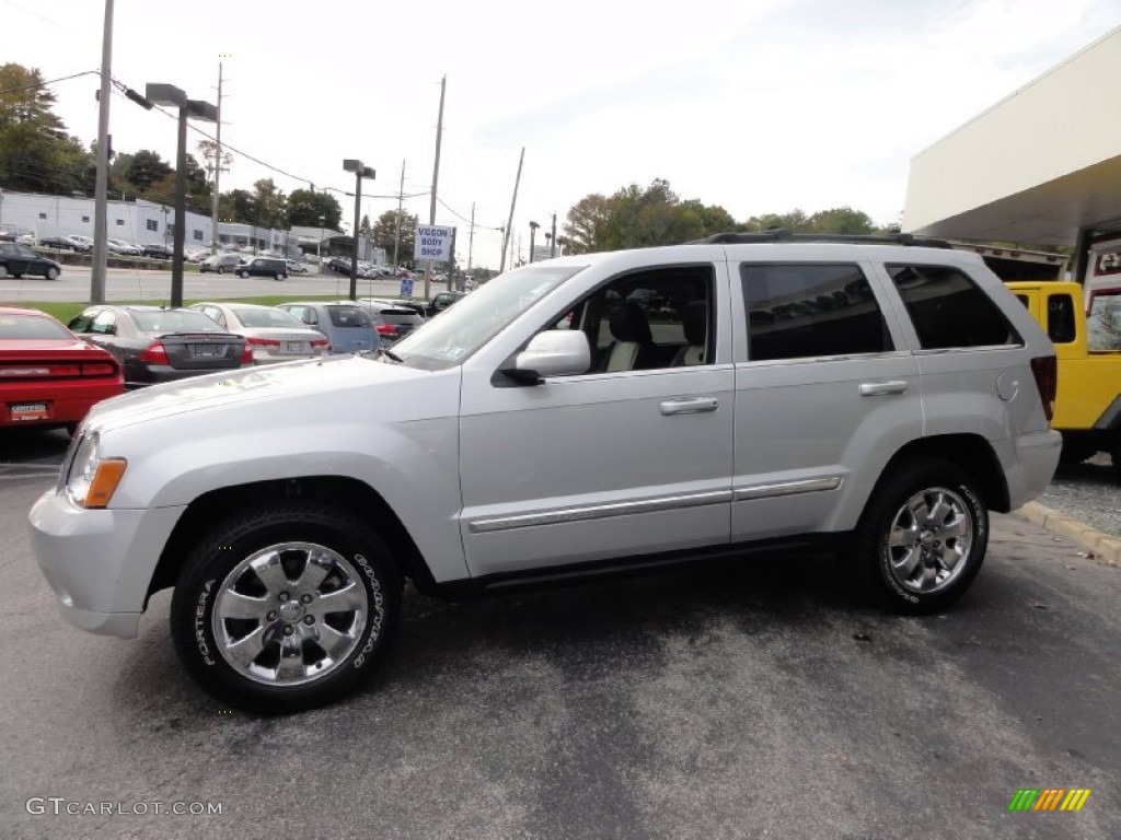 2008 Grand Cherokee Limited 4x4 - Bright Silver Metallic / Dark Khaki/Light Graystone photo #9