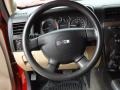 Ebony Black/Light Cashmere Beige Steering Wheel Photo for 2006 Hummer H3 #72355533
