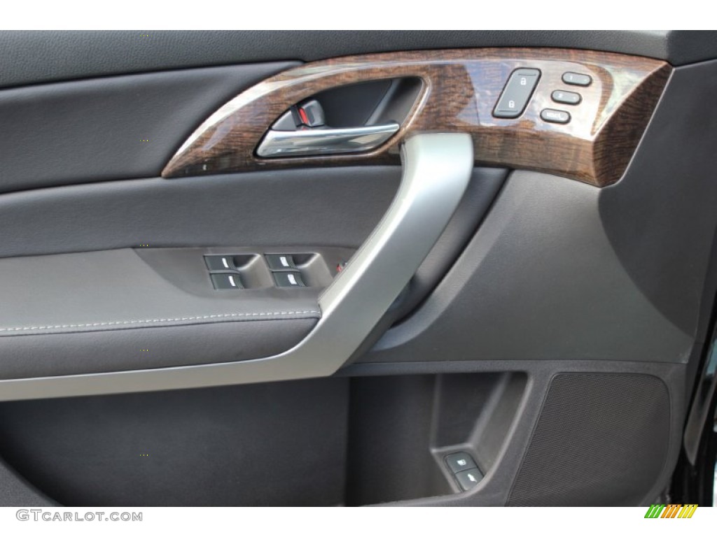 2013 Acura MDX SH-AWD Advance Ebony Door Panel Photo #72356027