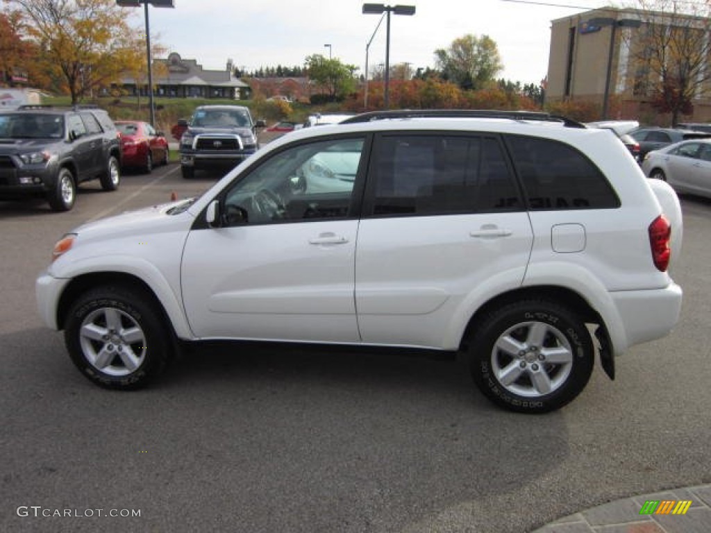 2005 RAV4 4WD - Frosted White Pearl / Dark Charcoal photo #4