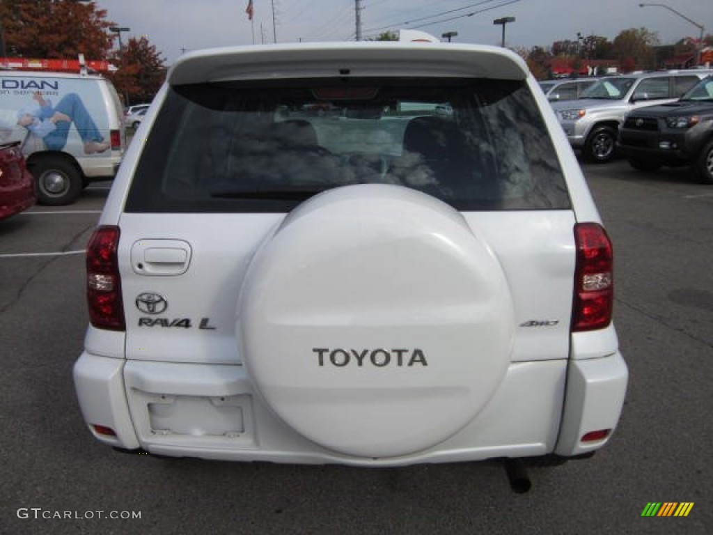 2005 RAV4 4WD - Frosted White Pearl / Dark Charcoal photo #6
