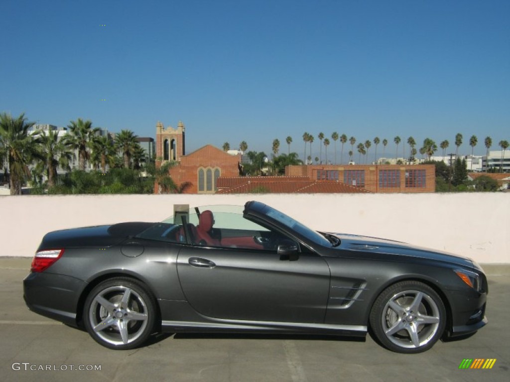 Steel Grey Metallic 2013 Mercedes-Benz SL 550 Roadster Exterior Photo #72358098