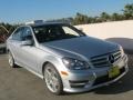 Diamond Silver Metallic 2013 Mercedes-Benz C 250 Sport Exterior
