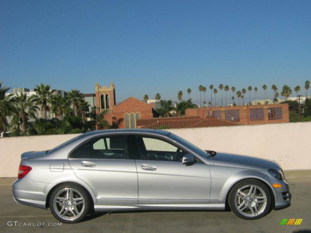 Diamond Silver Metallic 2013 Mercedes-Benz C 250 Sport Exterior Photo #72359031