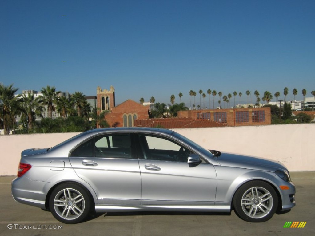 Diamond Silver Metallic 2013 Mercedes-Benz C 250 Sport Exterior Photo #72359268