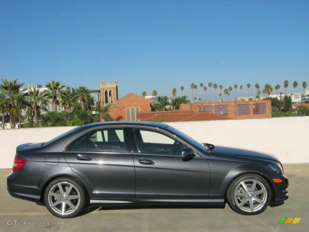 Steel Grey Metallic 2013 Mercedes-Benz C 250 Sport Exterior Photo #72359488