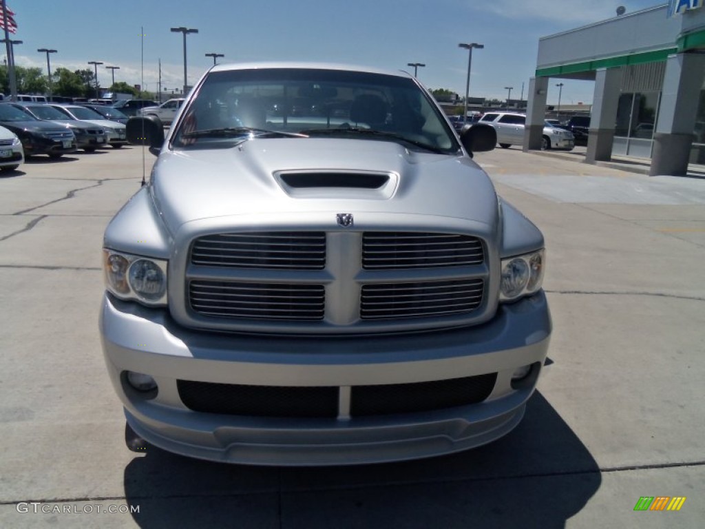 2004 Ram 1500 SRT-10 Regular Cab - Bright Silver Metallic / Dark Slate Gray photo #2