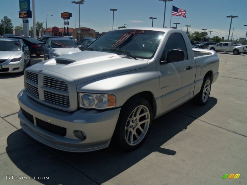 2004 Ram 1500 SRT-10 Regular Cab - Bright Silver Metallic / Dark Slate Gray photo #5