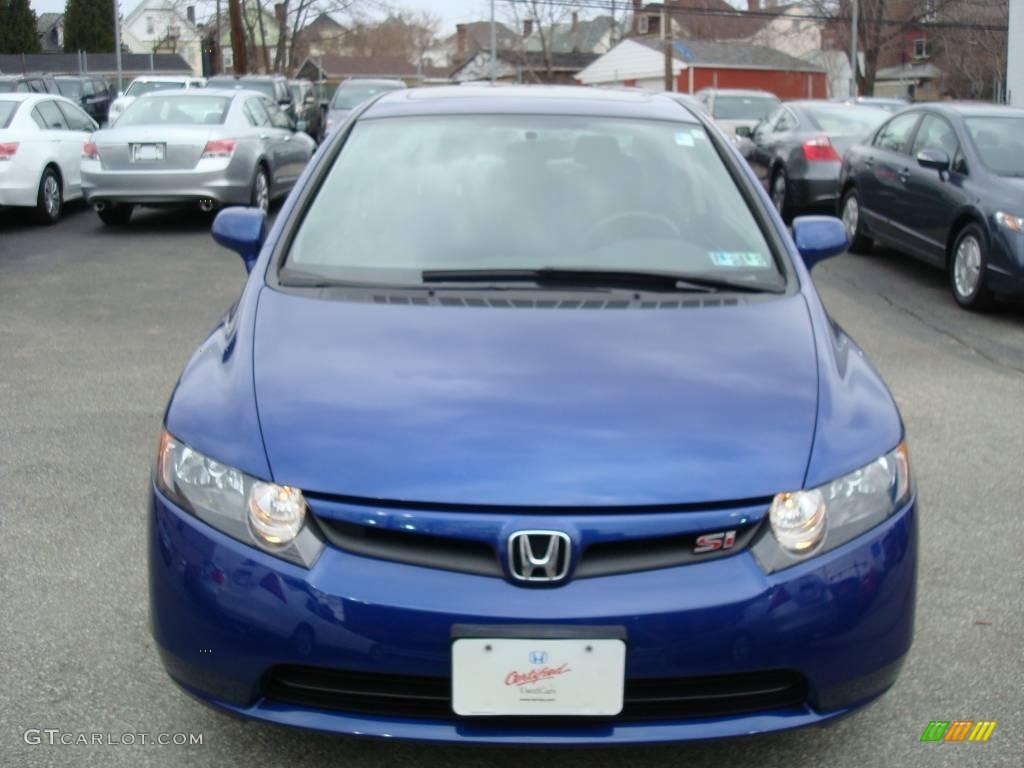2007 Civic Si Sedan - Fiji Blue Metallic / Black photo #7