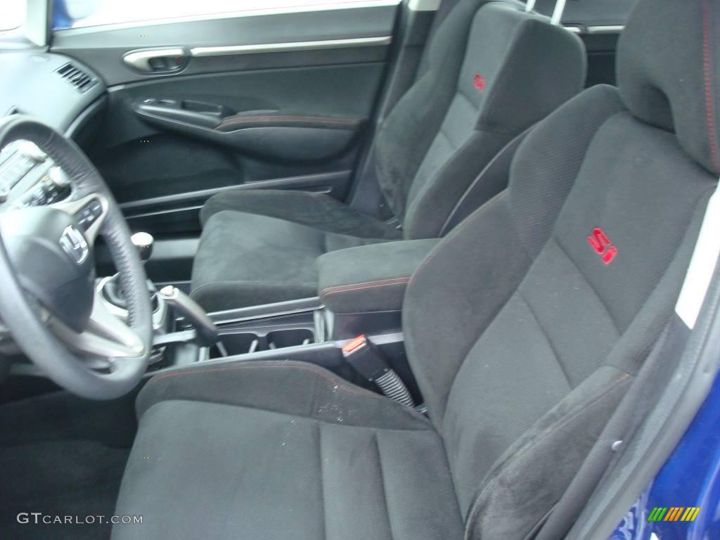 2007 Civic Si Sedan - Fiji Blue Metallic / Black photo #10