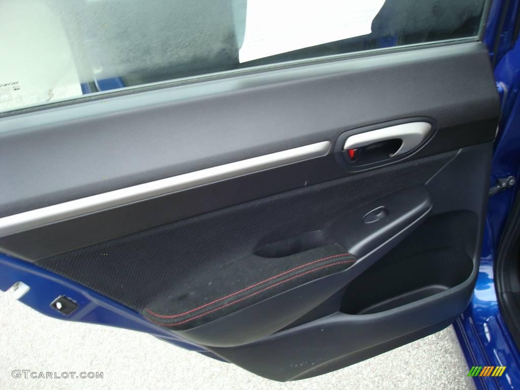 2007 Civic Si Sedan - Fiji Blue Metallic / Black photo #13
