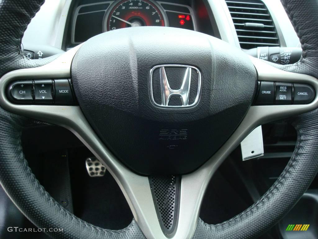 2007 Civic Si Sedan - Fiji Blue Metallic / Black photo #15