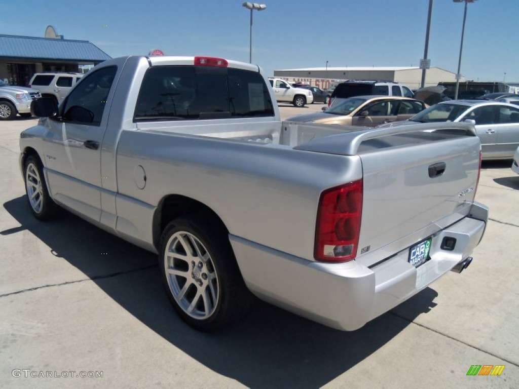 2004 Ram 1500 SRT-10 Regular Cab - Bright Silver Metallic / Dark Slate Gray photo #25