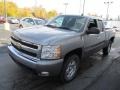 2008 Graystone Metallic Chevrolet Silverado 1500 Z71 Extended Cab 4x4  photo #5
