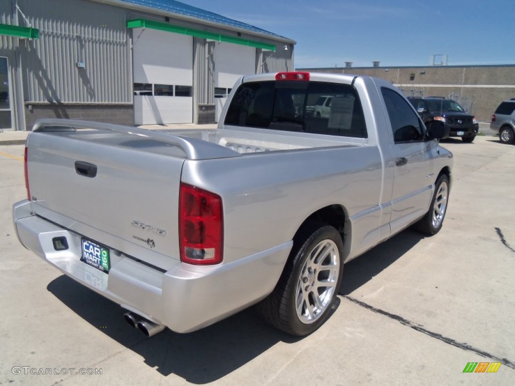 2004 Ram 1500 SRT-10 Regular Cab - Bright Silver Metallic / Dark Slate Gray photo #28