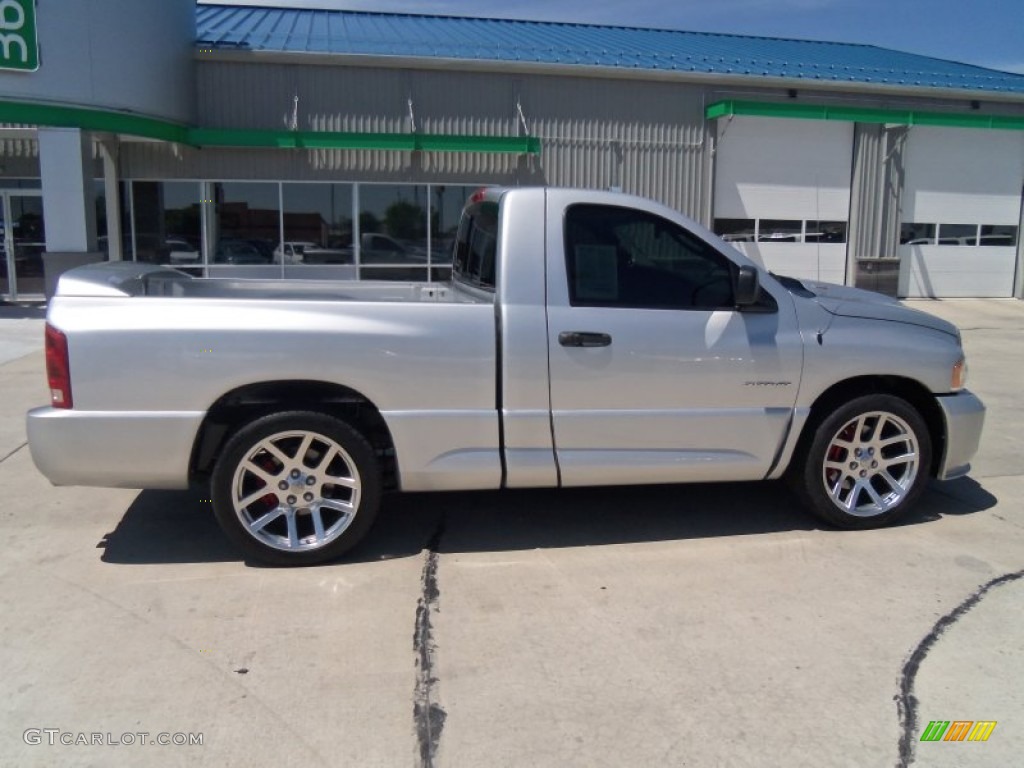 2004 Ram 1500 SRT-10 Regular Cab - Bright Silver Metallic / Dark Slate Gray photo #29