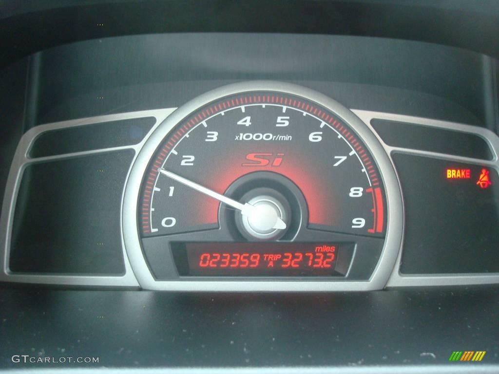 2007 Civic Si Sedan - Fiji Blue Metallic / Black photo #20