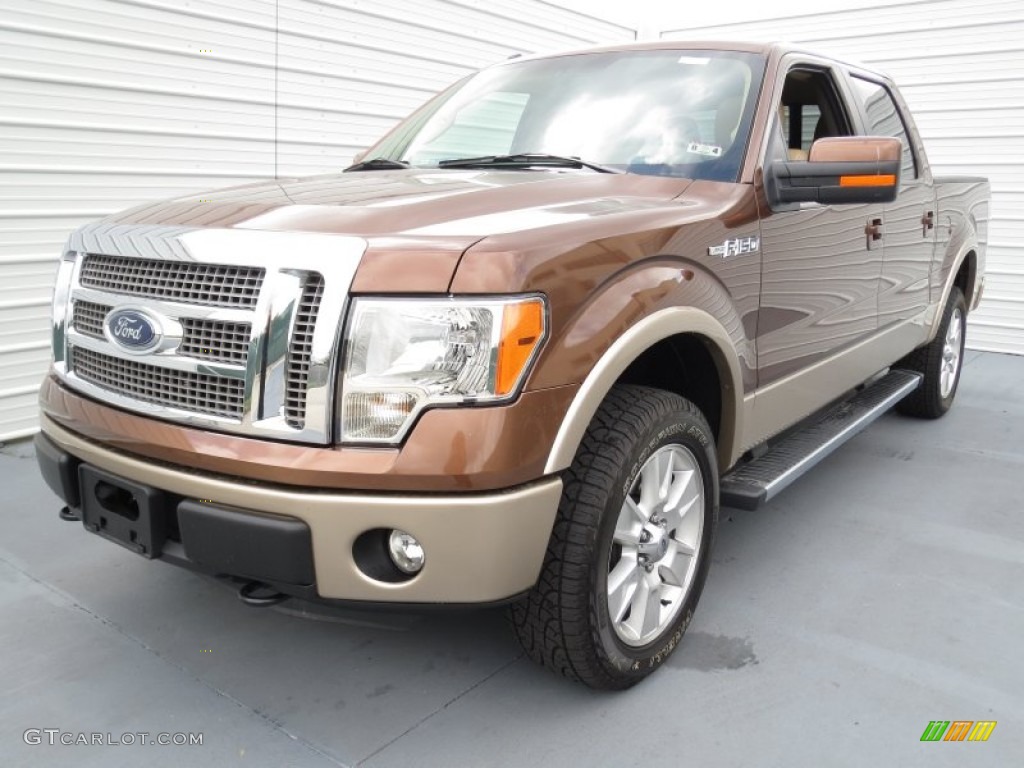 2012 F150 Lariat SuperCrew 4x4 - Golden Bronze Metallic / Pale Adobe photo #6