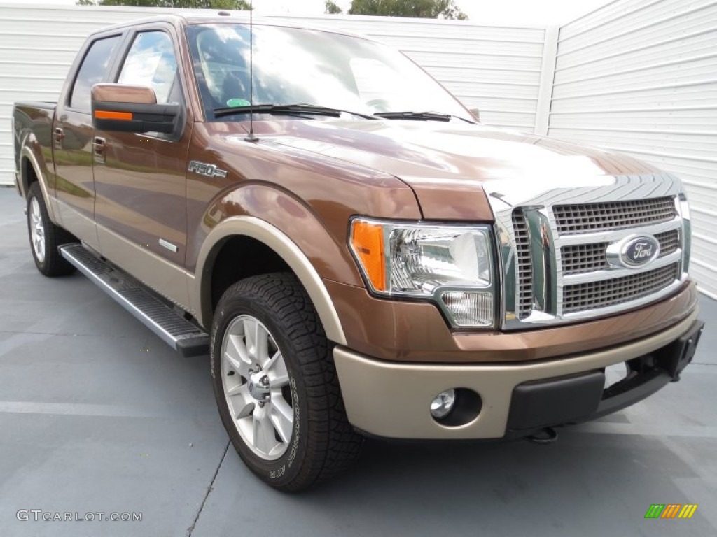 2012 F150 Lariat SuperCrew 4x4 - Golden Bronze Metallic / Pale Adobe photo #1