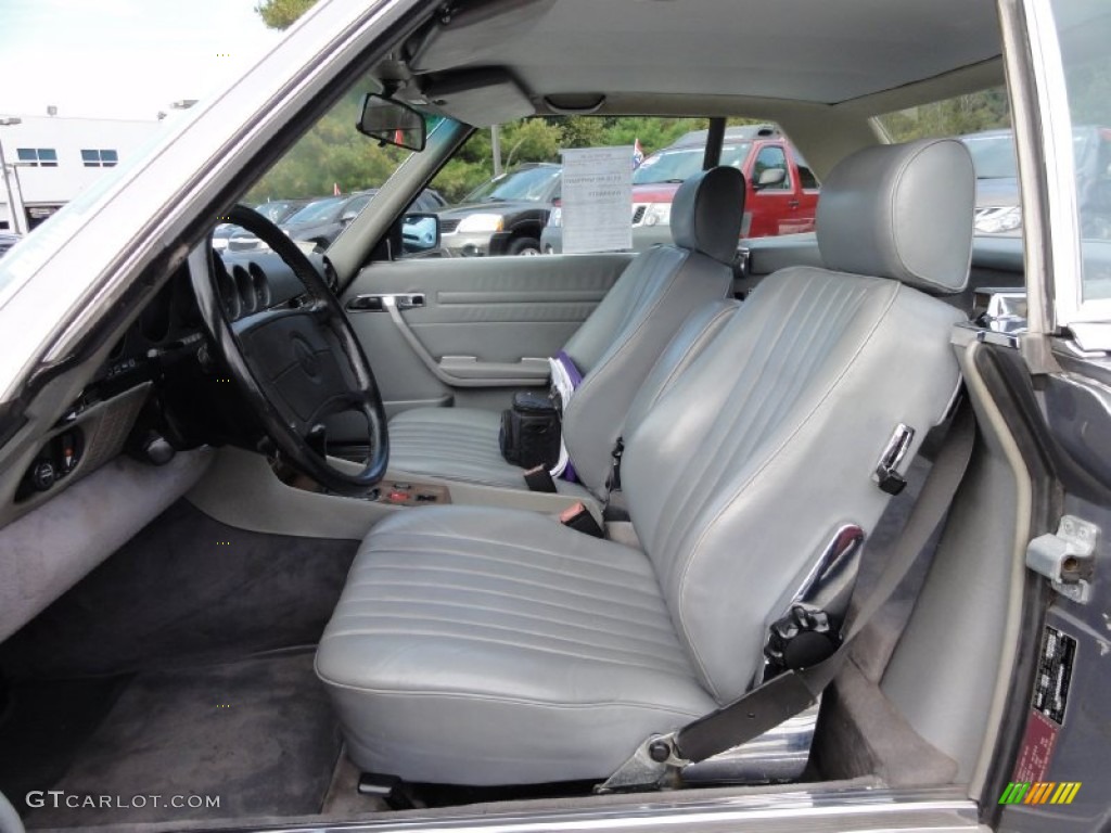 Grey Interior 1988 Mercedes-Benz SL Class 560 SL Roadster Photo #72363711