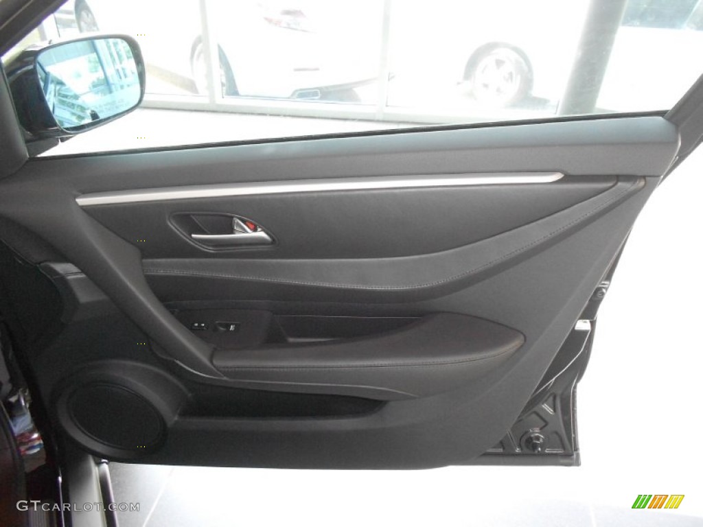 2012 Acura ZDX SH-AWD Technology Ebony Door Panel Photo #72364182