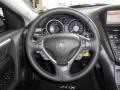 2012 Acura ZDX Ebony Interior Steering Wheel Photo