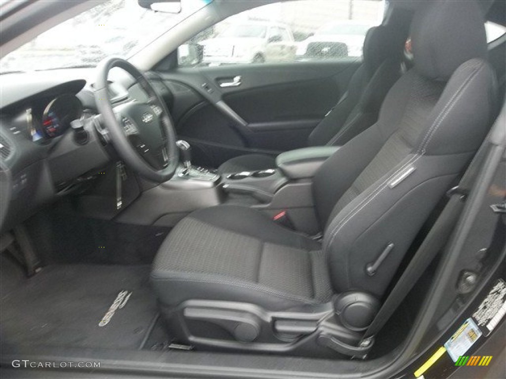2012 Genesis Coupe 2.0T Premium - Bathurst Black / Black Cloth photo #12