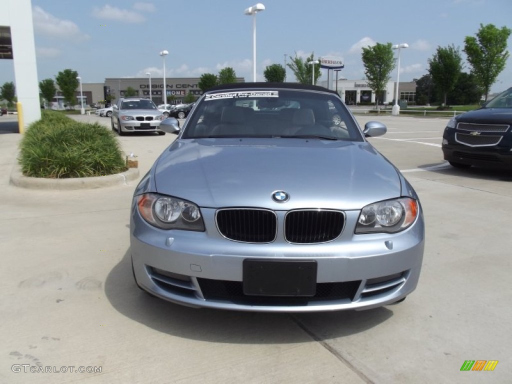 2008 1 Series 128i Convertible - Blue Water Metallic / Savanna Beige photo #7