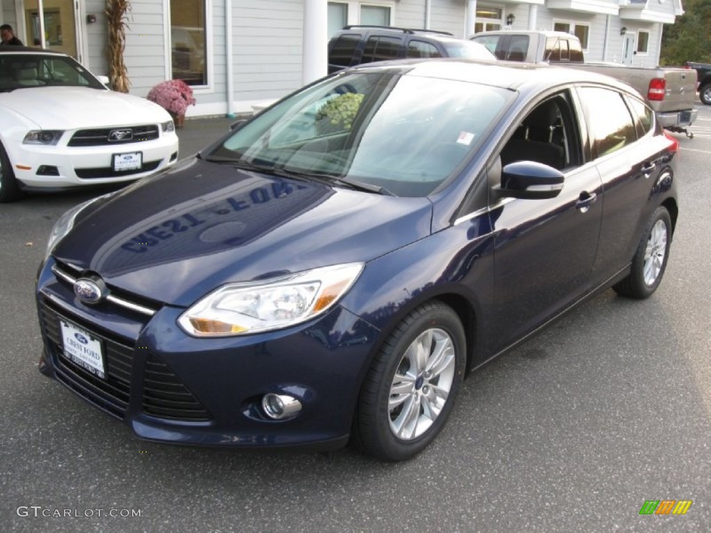 2012 Focus SEL 5-Door - Kona Blue Metallic / Charcoal Black photo #3