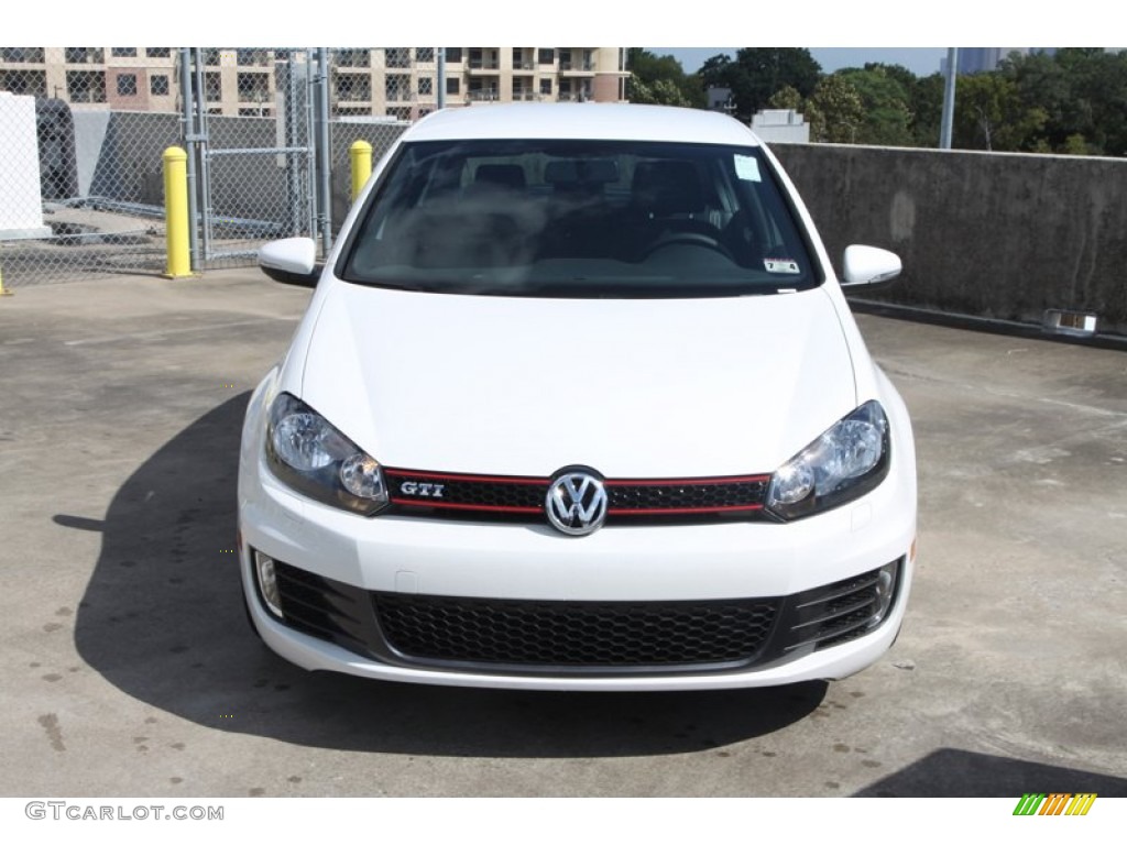 2013 GTI 4 Door - Candy White / Interlagos Plaid Cloth photo #2