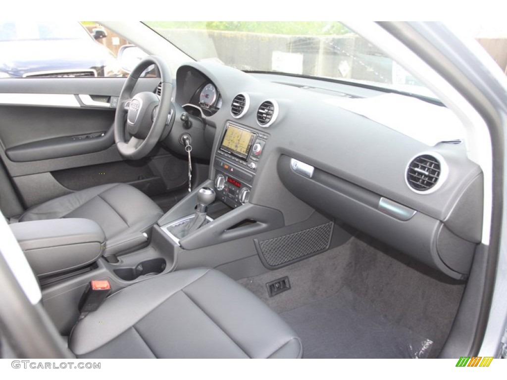 2013 Audi A3 2.0 TDI Black Dashboard Photo #72368168