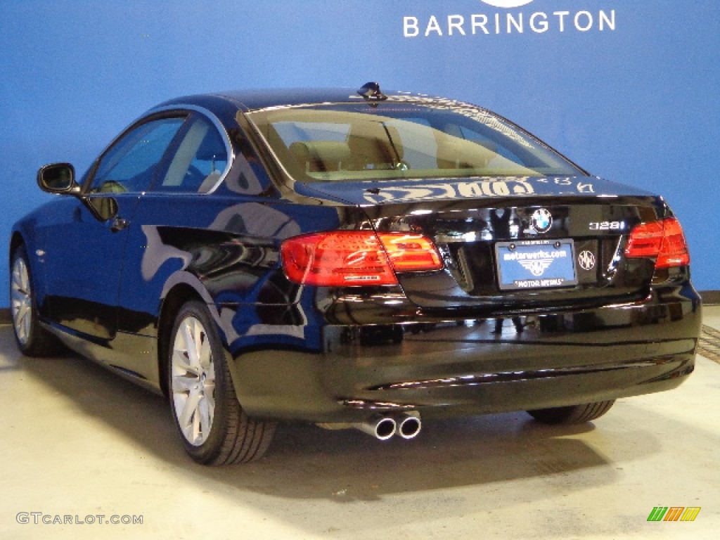 2011 3 Series 328i xDrive Coupe - Jet Black / Black Dakota Leather photo #6