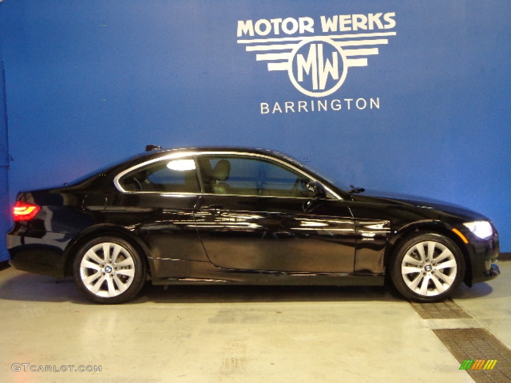 2011 3 Series 328i xDrive Coupe - Jet Black / Black Dakota Leather photo #10