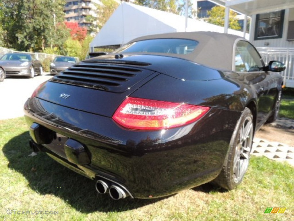 2012 911 Black Edition Cabriolet - Black / Black photo #9