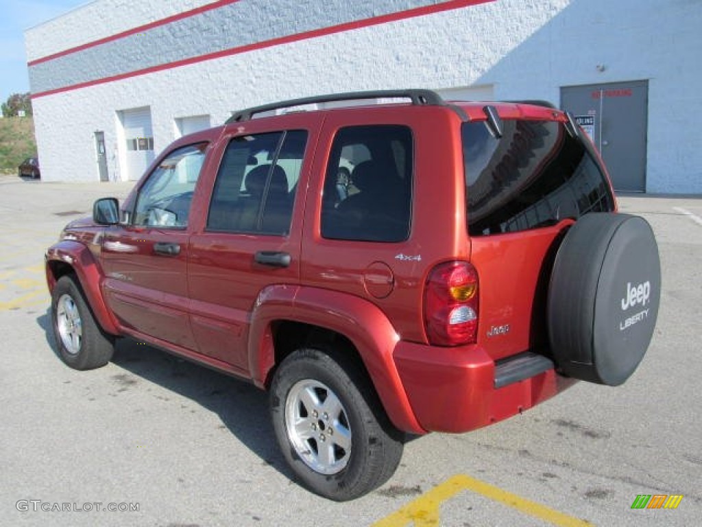 2002 Liberty Limited 4x4 - Salsa Red Pearlcoat / Taupe photo #3