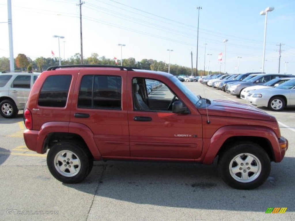 2002 Liberty Limited 4x4 - Salsa Red Pearlcoat / Taupe photo #6