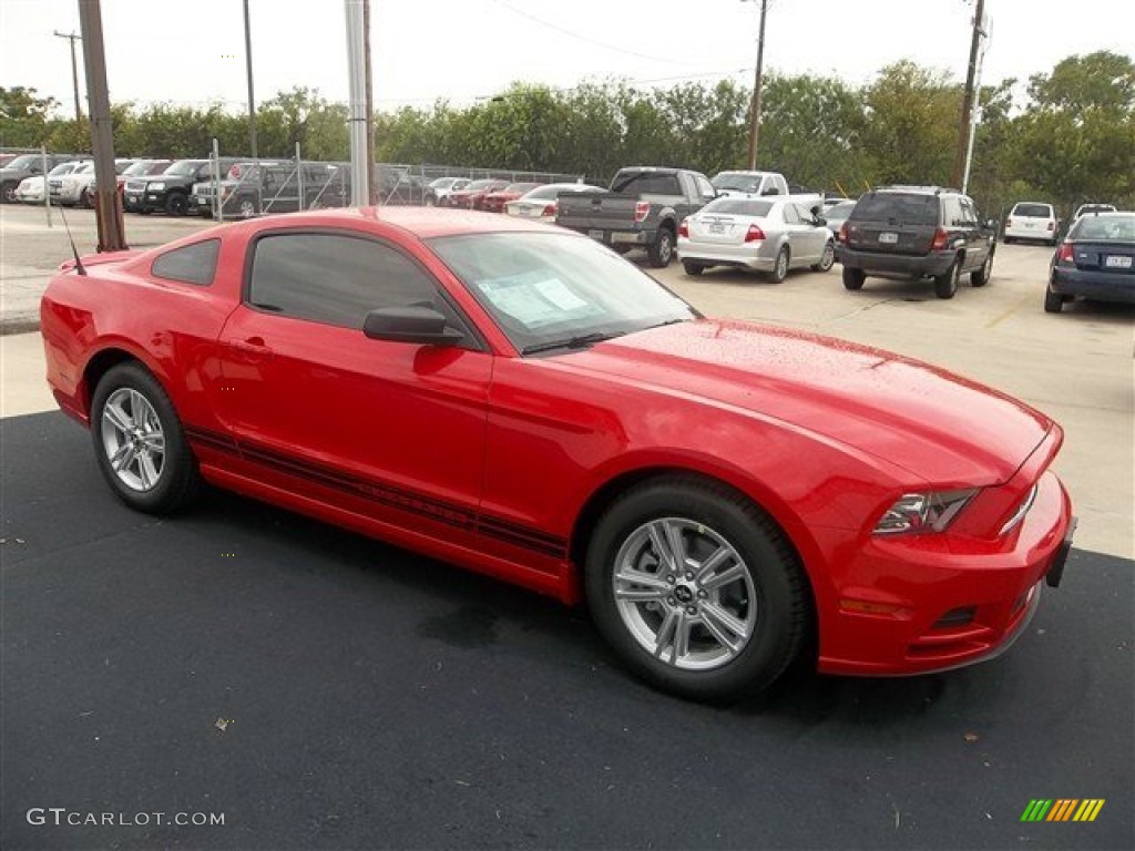 2013 Mustang V6 Coupe - Race Red / Charcoal Black photo #9