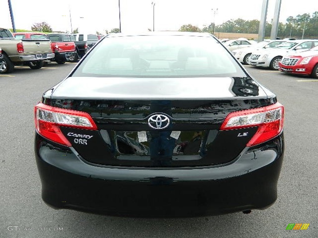 2012 Camry LE - Attitude Black Metallic / Ash photo #4