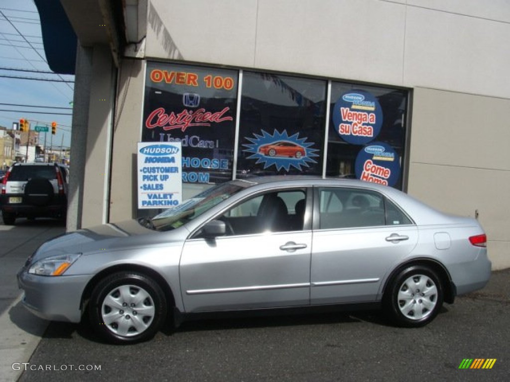 2003 Accord LX V6 Sedan - Satin Silver Metallic / Gray photo #3