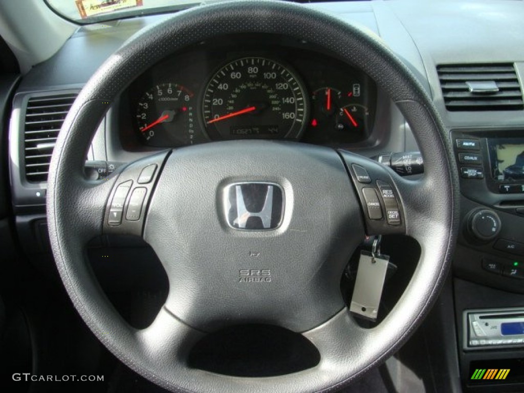2003 Honda Accord LX V6 Sedan Gray Steering Wheel Photo #72370788