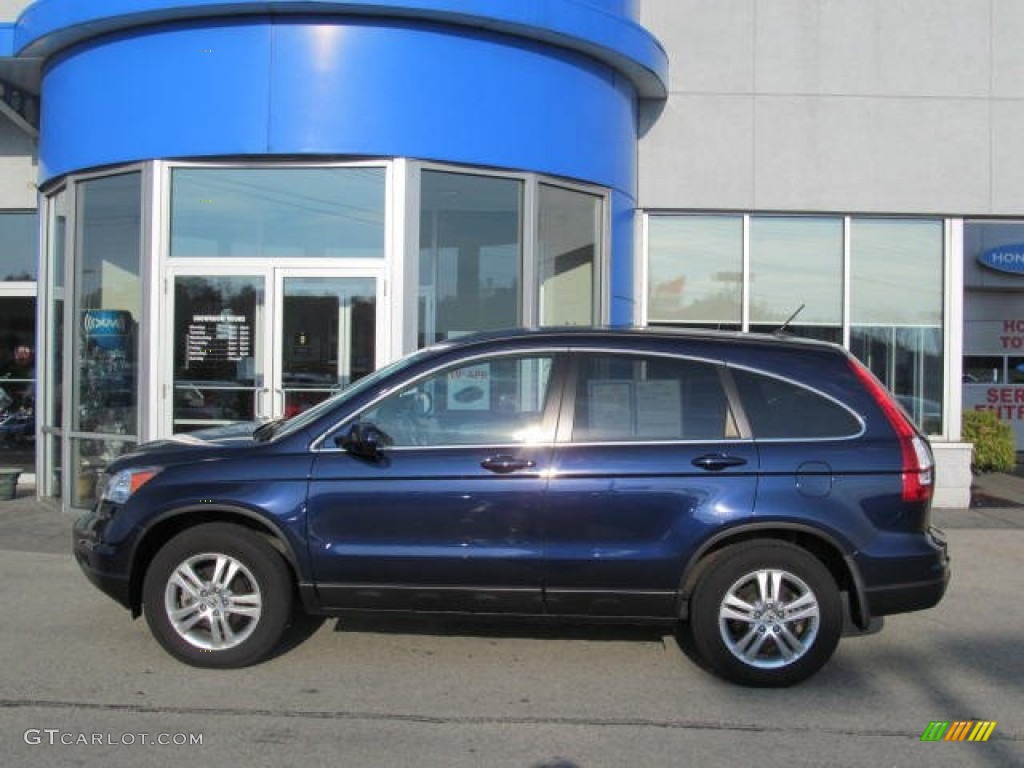 2010 CR-V EX-L AWD - Royal Blue Pearl / Gray photo #3