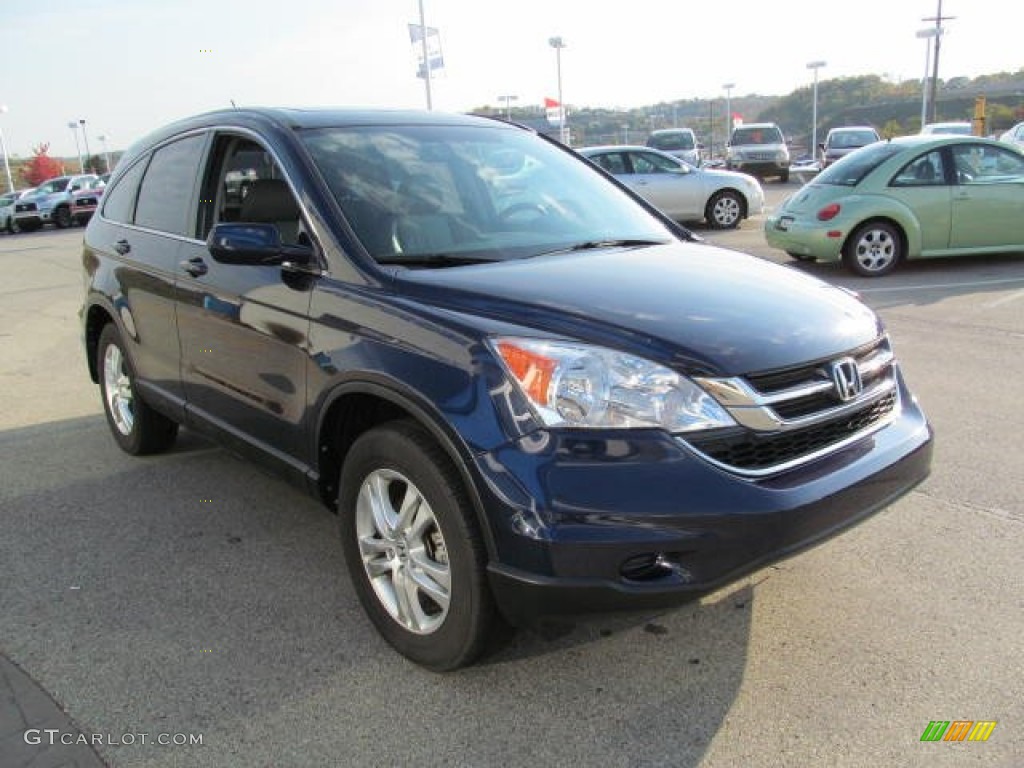 2010 CR-V EX-L AWD - Royal Blue Pearl / Gray photo #7